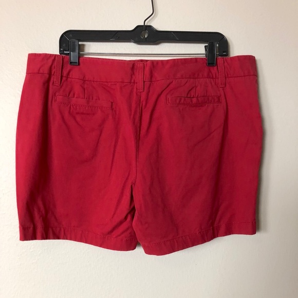 Caston Red Flat Front Summer Stretch Shorts Sz 14 - Picture 3 of 5